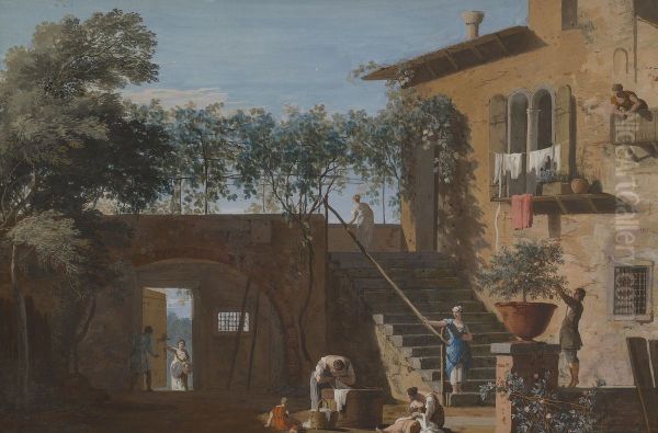 The Courtyard of a Country House - view 1