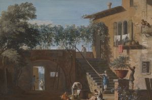 The Courtyard of a Country House