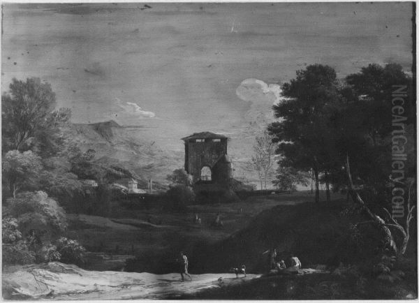 Landscape with a Farm Building at the Centre - view 1