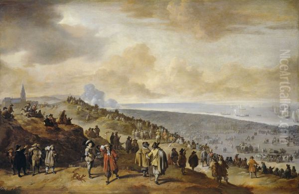 The Embarkation of Charles II at Scheveningen - view 1
