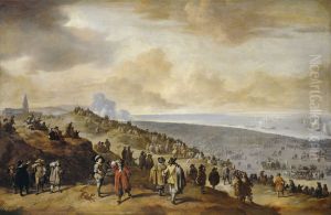 The Embarkation of Charles II at Scheveningen by Johannes Lingelbach