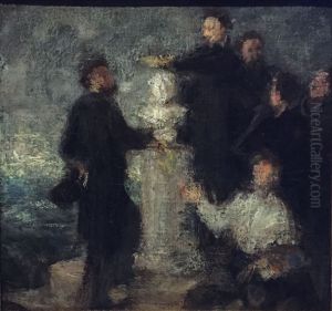 Esquisse pour l'hommage a Delacroix by unknown