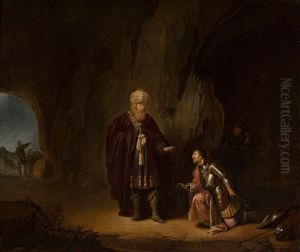 Saul and David in the cave of En-Gedi by Willem De Poorter