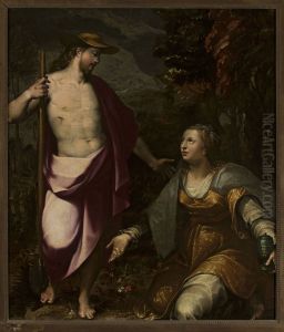 Christ as the gardener and Mary Magdalene