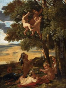 Cupids at play by Nicolas Poussin
