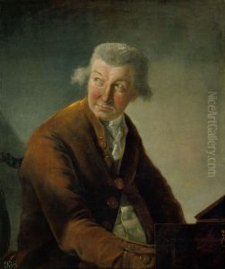 Karl Friedrich Abel (1725-87) by Alexandre-Auguste Robineau