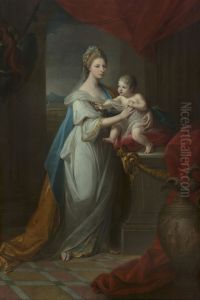 Augusta, Duchess of Brunswick, with her son by Angelica Kauffmann