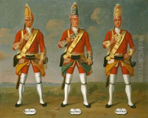 Grenadiers, 10th, 11th and 12th Regiments of Foot, 1751 Grenadiers, 10th, 11th and 12th Regiments of Foot, 1751