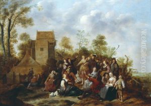 Peasants Merrymaking out of Doors by Jan Miense Molenaer