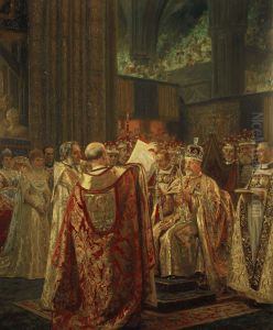 The Coronation of King Edward VII (1841-1910) by Laurits Tuxen