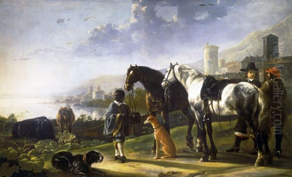 The Negro Page - A Page with Two Horses - view 1