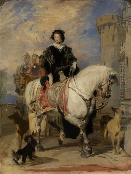 Queen Victoria (1819-1901) on Horseback - view 1
