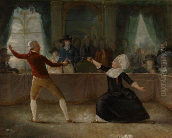 The Fencing-Match between the Chevalier de Saint-George and the Chevalier d'Eon - view 1