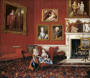 George, Prince of Wales, and Frederick, later Duke of York, at Buckingham House