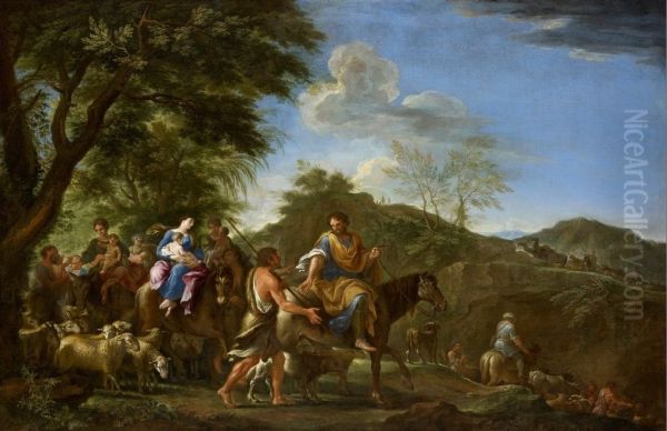 Jacob Fleeing from Laban - view 1