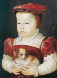 Portrait ofHercule-Francois d'AlenconDuke of Alencon, Anjou and Brabant (1555-1584) by Francois Clouet
