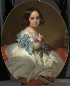 Princess Charlotte of Belgium (1840-1927) by Franz Xavier Winterhalter