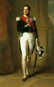 Leopold I van Belgie(1790-1865) by Franz Xavier Winterhalter