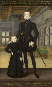 Henry Stuart, Lord Darnley, age 17, and his brother Lord Charles Stuart (later 5th Earl of Lennox), age 6 thumbnail