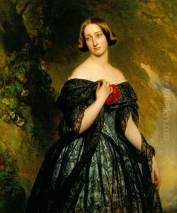 Alexandrine, Duchess of Saxe-Coburg-Gotha (1820-1904) by Franz Xavier Winterhalter