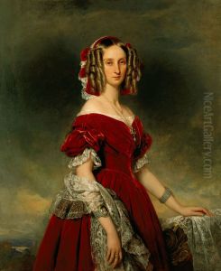 Louise, Queen of the Belgians (1812-50) by Franz Xavier Winterhalter