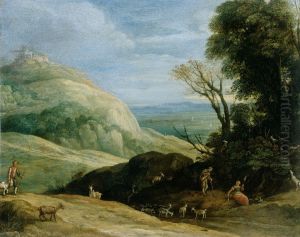 A Landscape with Goatherds by Paul Bril