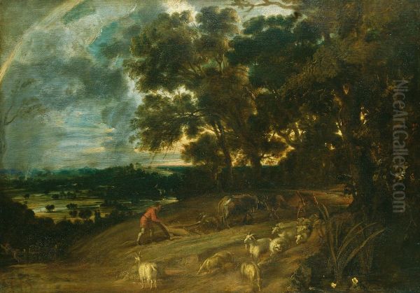 Landscape with a Rainbow - view 1