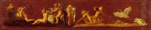 Cupids with Swans by Polidoro Da Caravaggio (Caldara)