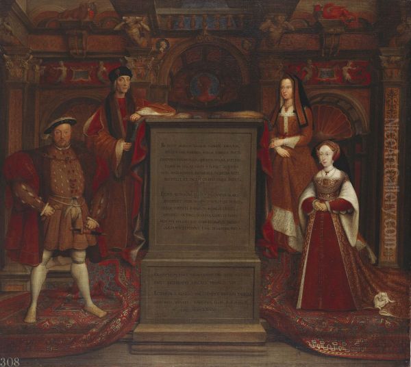 Henry VII, Elizabeth of York, Henry VIII and Jane Seymour - view 1