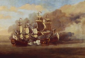 An English Indiaman Attacked by Three Spanish Privateers