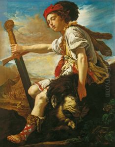 Davide con la testa di Golia by Domenico Fetti