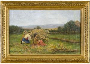 Paesaggio Con Fanciulle Che Raccolgono More by Lorenzo Cecconi