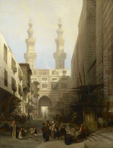 A View in Cairo by David Roberts