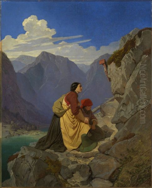 Tyrolese Woman and Child - view 1