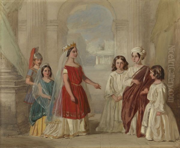 A Scene from Racine's "Athalie" - view 1