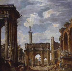 Caprice View with the Arch of Constantine and other Roman Ruins Caprice View with the Arch of Constantine and other Roman Ruins