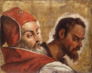 Heads of Two Men (A Scribe or a Pharisee and an Apostle)