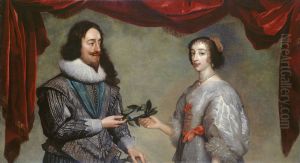 Charles I and Henrietta Maria by Daniel Mijtens