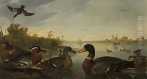 Ducks on the River Maas near Dordrecht by Aelbert Cuyp