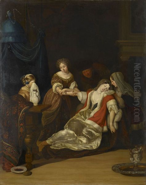 A Lady Fainting after having been Bled - view 1