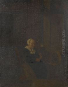 A Woman Spinning