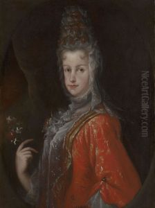 Maria Luisa Gabriela of Savoy, Queen Consort of Philip V of Spain (1688-1714) by Miguel Jacinto Melendez