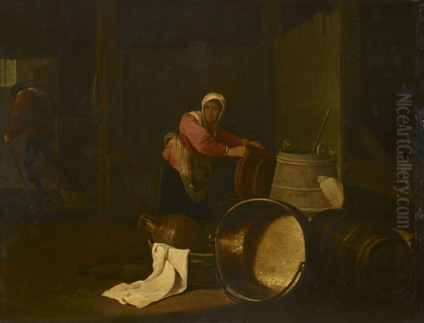 A Woman in a Dairy - view 1