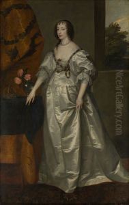 Henrietta Maria (1609-1669) by Sir Anthony Van Dyck