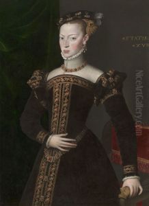 Joanna of Austria (1535-73) by Antonis Mor