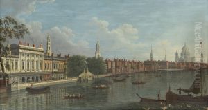 The Thames at Somerset House by Samuel Scott