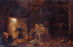 Interior of a Farmhouse by David Teniers the Younger