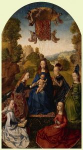 Virgin and Child with Saints by Hugo Van Der Goes