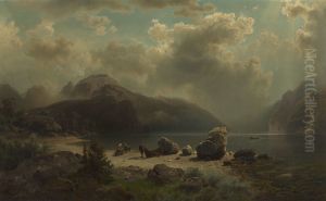 Norwegian Fjord by August Wilhelm Leu