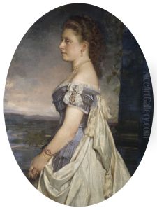 Princess Beatrice (1857-1944), later Princess Henry of Battenberg by Baron Heinrich von Angeli